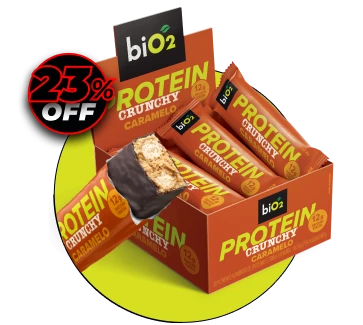 biO2 Barra de Proteína Crunchy Caramelo