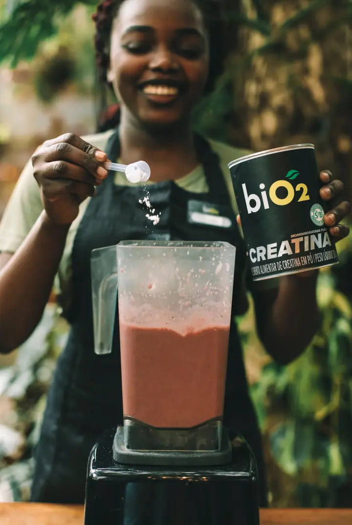 biO2 Creatina no Liquidificador