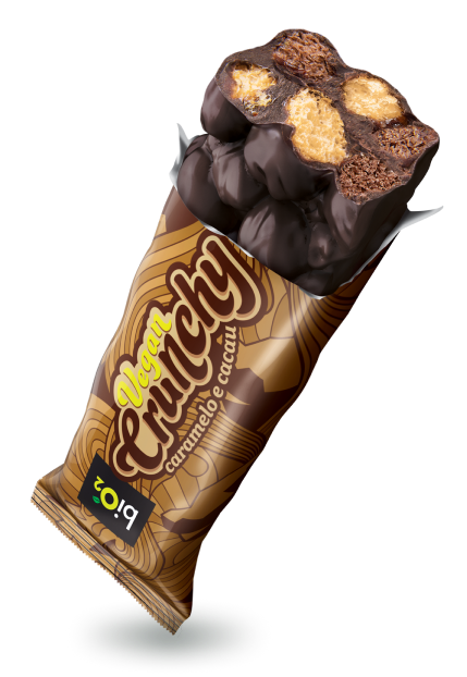 Barra De Cereais Sabor Caramelo E Cacau Bio2 Vegan Crunchy 28 G Bio2 5529