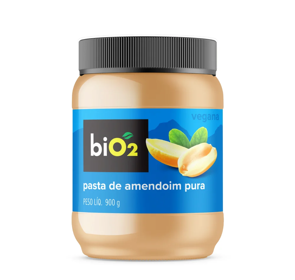 biO2 Pasta de amendoim pura 900g - biO2